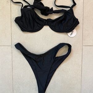 Black Women's Swimwear Set